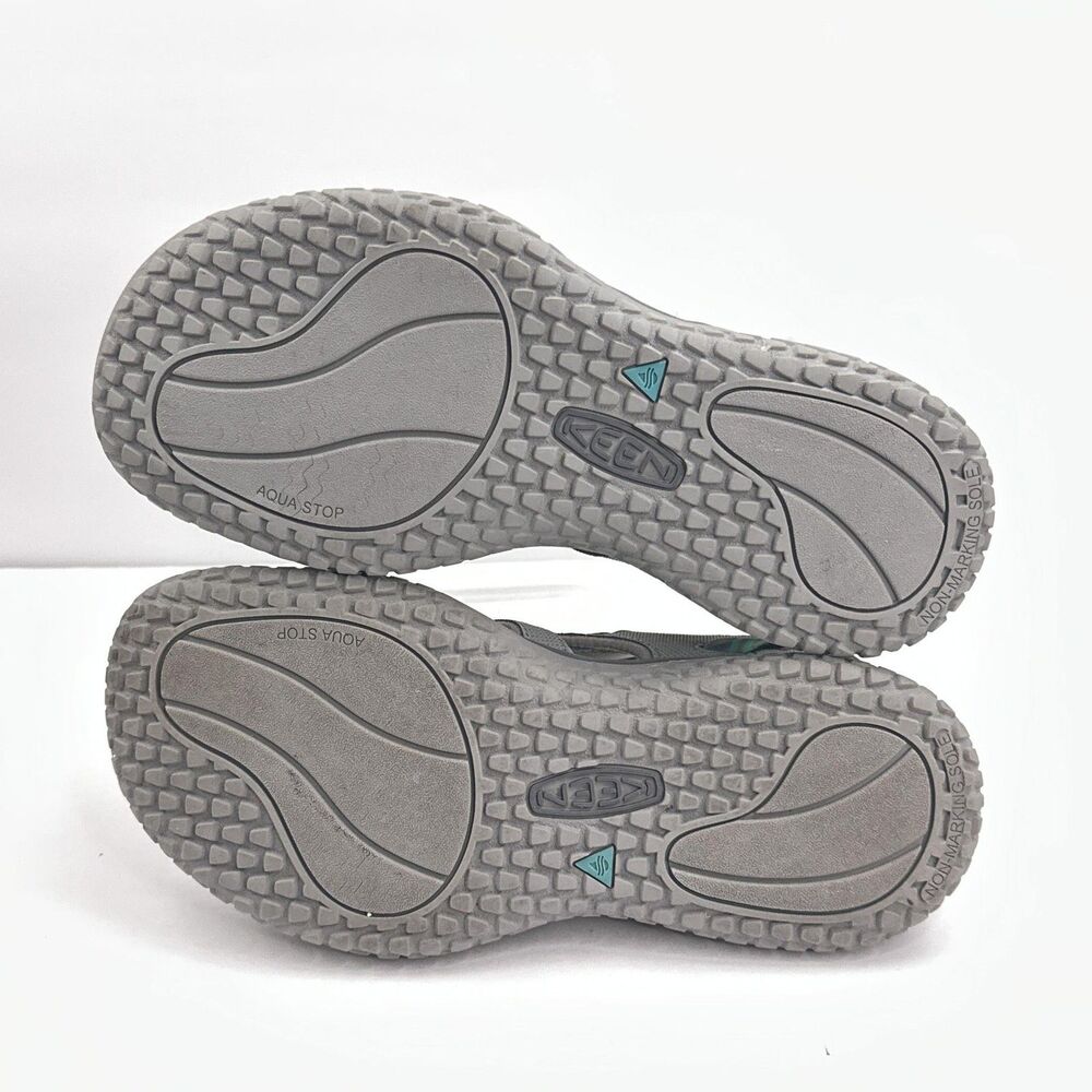 KEEN SOLR Sandals Womens 6.5 Gray Ocean Fisherman Water Hiking Shoes Closed Toe - Picture 4 of 12
